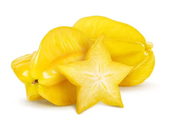 Carambola stella frutta isolata — Foto Stock