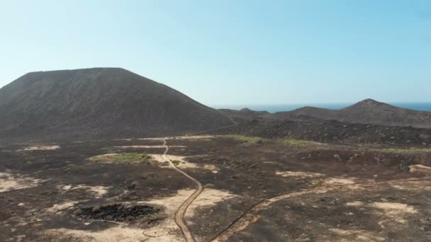 Luftaufnahmen Von Fuerteventura Ist Eine Der Kanarischen Inseln Atlantik — Stockvideo