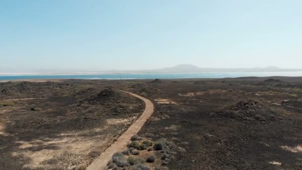 Ujęcia Fuerteventura Jest Jedną Wysp Kanaryjskich Oceanie Atlantyckim — Wideo stockowe