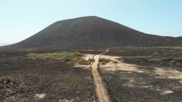 Fuerteventura Hava Görüntülerini Kanarya Adaları Atlantik Okyanusu Biridir — Stok video