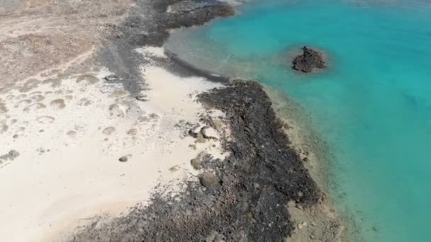 Imagens Aéreas Fuerteventura Uma Das Ilhas Canárias Oceano Atlântico — Vídeo de Stock