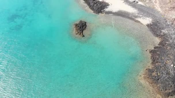 Fuerteventura Hava Görüntülerini Kanarya Adaları Atlantik Okyanusu Biridir — Stok video