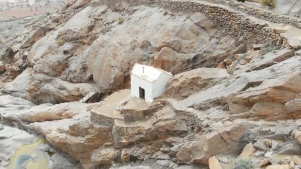 Luchtfoto Beelden Van Fuerteventura Één Van Canarische Eilanden Atlantische Oceaan — Stockvideo