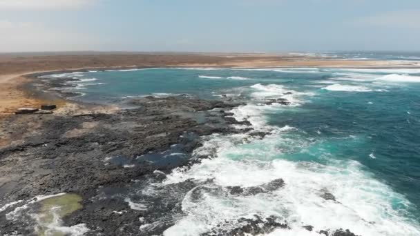 Imagens Aéreas Fuerteventura Uma Das Ilhas Canárias Oceano Atlântico — Vídeo de Stock