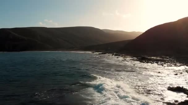 Aerial Footage Fuerteventura Kanarieöarna Atlanten — Stockvideo