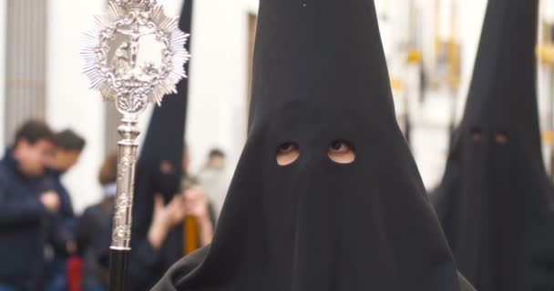 布尔戈斯 西班牙 3月26日 2018 宗教游行 Semana 圣诞老人 — 图库视频影像