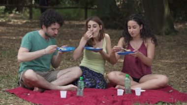 Park-kahkaha, sevinç, mutluluk, Doğa, yemek, piknik