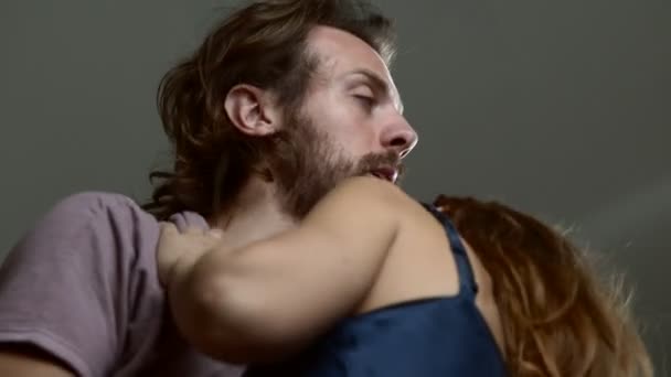 Sensual Couple Having Love — Stock Video