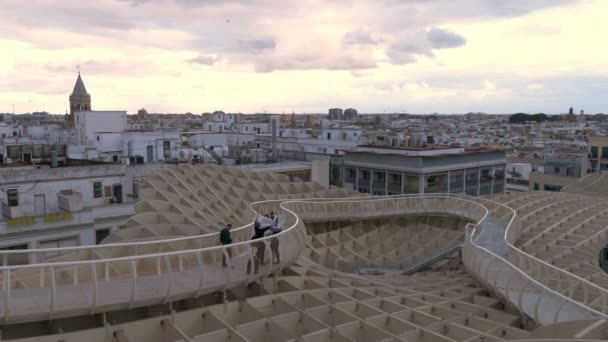 Hermosa Vista Sevilla España — Vídeo de stock