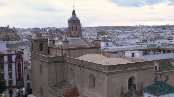 Suggestief Prachtig Overzicht Van Sevilla Spanje — Stockvideo