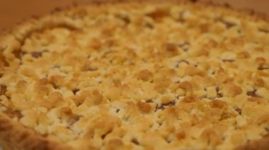 lezzetli taze pişmiş kayısı tart