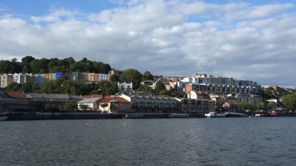 Vue Ville Depuis Rivière Bristol Royaume Uni — Video