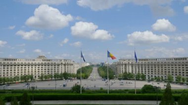 Romanya Parlamentosu müstehcen görünümden. Bucharest, Romanya