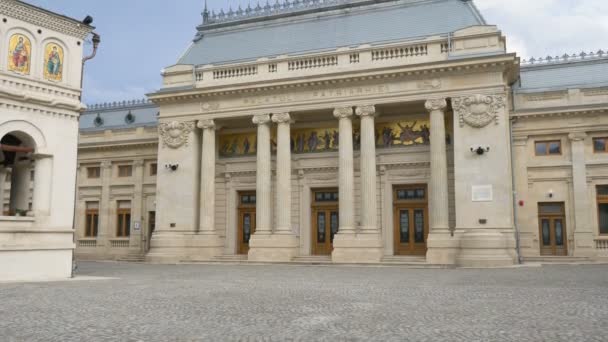 Rumunská Pravoslavná Katedrála Patriarchální Bukurešť Rumunsko — Stock video