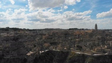 Matera, Basilicata, İtalya'nın tarihi kentin peyzaj