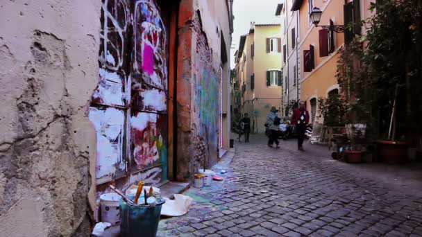 Calle Roma Italia Europa — Vídeo de stock