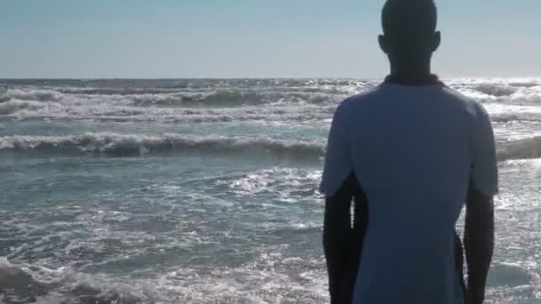 Jeune Homme Noir Plage — Video