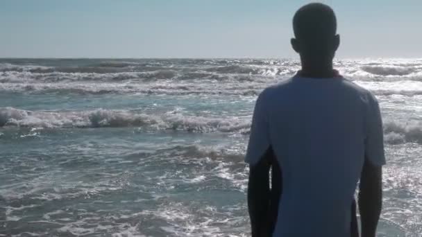 Jeune Homme Noir Plage — Video