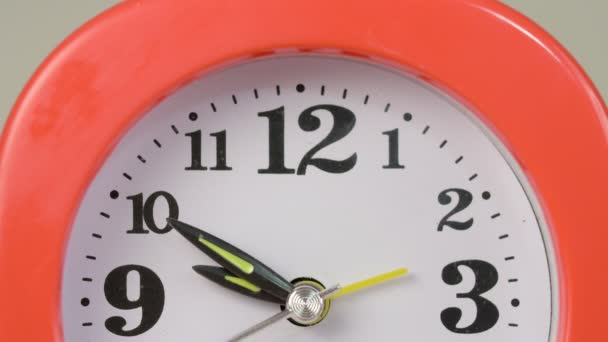 Reloj Color Corriendo Rápido Lapso Tiempo Plazo Prisa Concepto — Vídeos de Stock