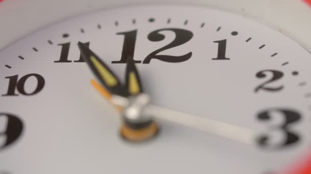 Zegara Zaznaczając Czas Szybko Timelapse Upływ Czasu Symbol Przeszłość — Wideo stockowe