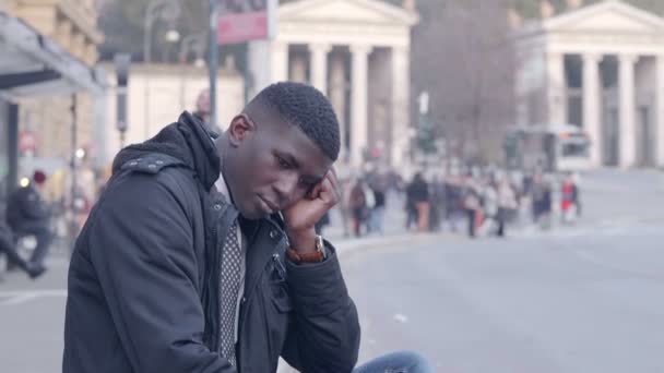 Jeune Homme Africain Américain — Video