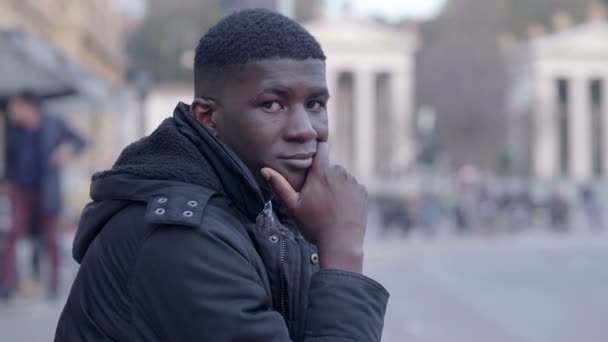 Jeune Homme Africain Américain — Video