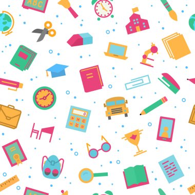 modern renkli tarzı ile eğitim desen