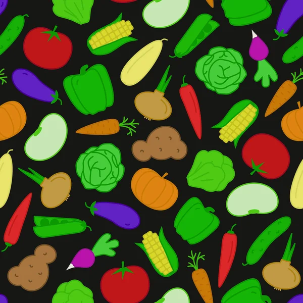 Modèle de légume vectoriel style plat — Image vectorielle