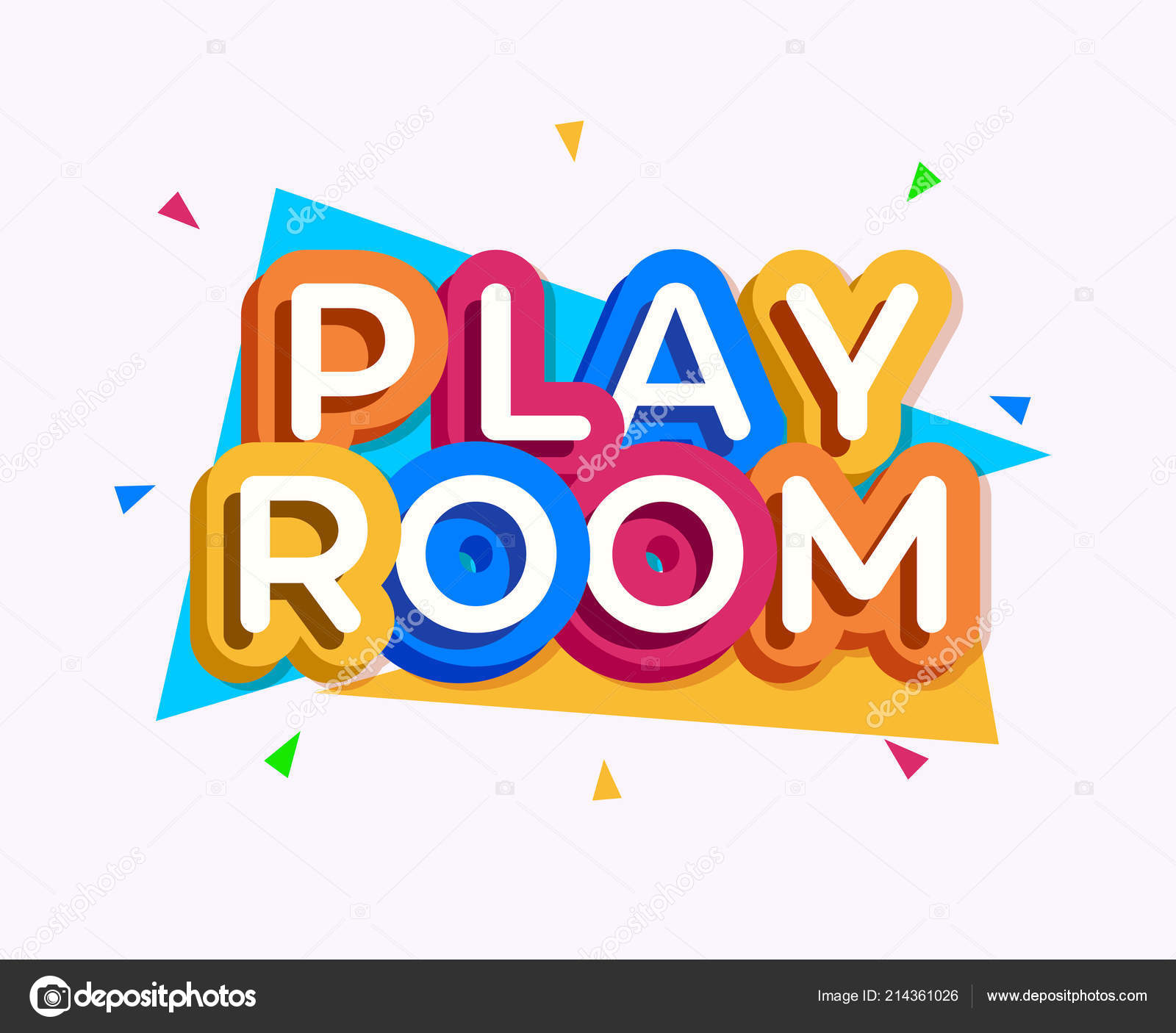 Vector juego habitación logo colorido estilo Vector de stock #214361026 de  ©VI6277, image size:1600x1406