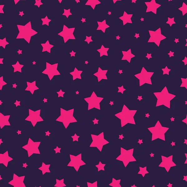 Modèle sans couture étoile vectorielle couleur rouge sur fond cyan — Image vectorielle
