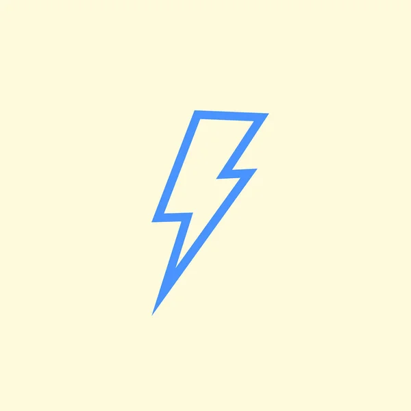 Vector lightning bolt icon — Stock Vector