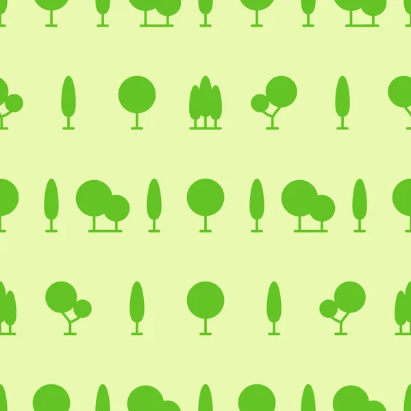 Vektor träd sömlösa mönster — Stock vektor
