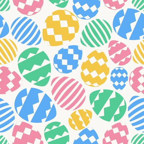 Modèle sans couture d'oeuf de Pâques vectoriel — Image vectorielle