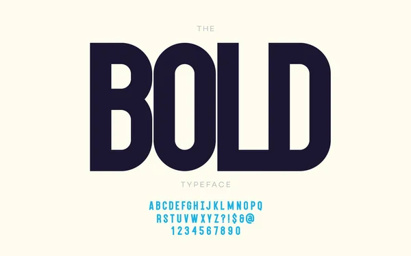 Vektorový tučný Font moderní typografie pro dekoraci — Stockový vektor