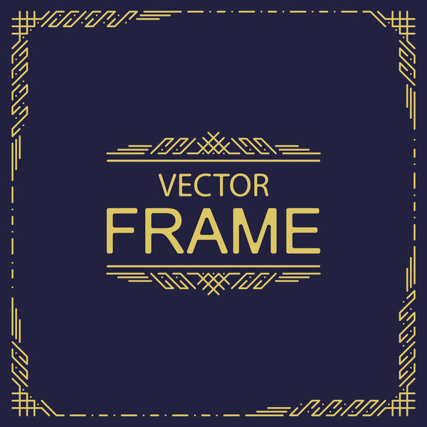 vector frame card template