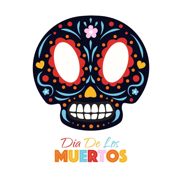 Dia de Los Muertos, Sztandar ilustracji Dnia Umarłych — Wektor stockowy