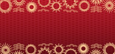 Altın sarısı havai fişeklerle Çin Mutlu Yıllar