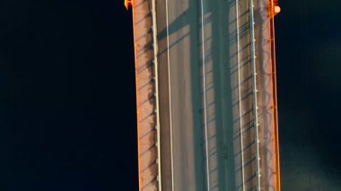 Köprü geçiş uzak kanalı'nın havadan görünümü