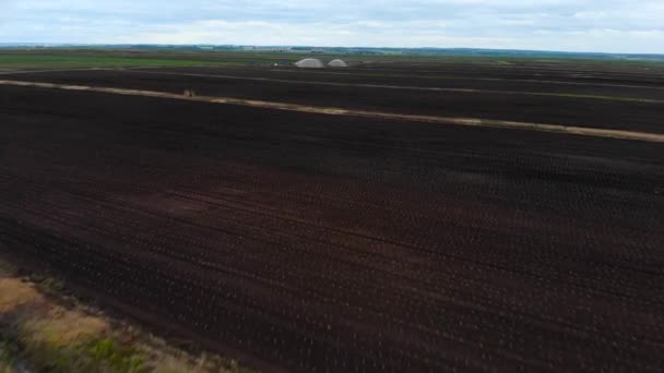 Vue par drone des champs agricoles 