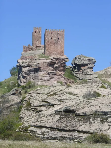 Μεσαιωνικό Κάστρο Στη Γκουανταλαχάρα Ισπανία — Φωτογραφία Αρχείου