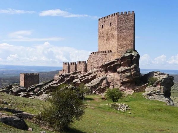 Mittelalterliche Burg Guadalajara Spanien Stockfoto