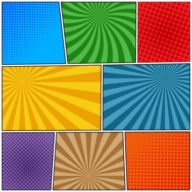 Çizgi roman sayfaları arka plan