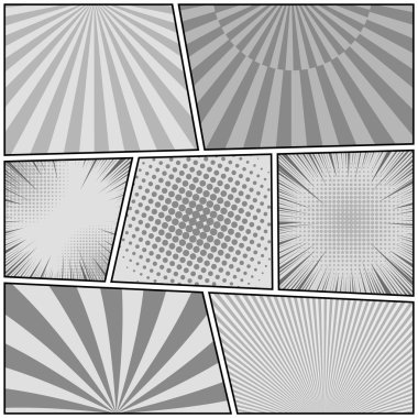 Çizgi roman gri arka planlar