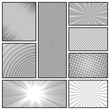 Çizgi roman tek renkli arka plan