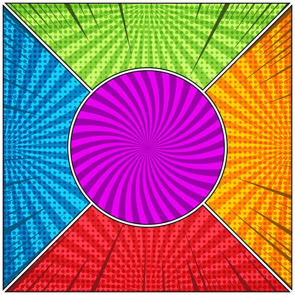 Çizgi roman sayfası şablonu