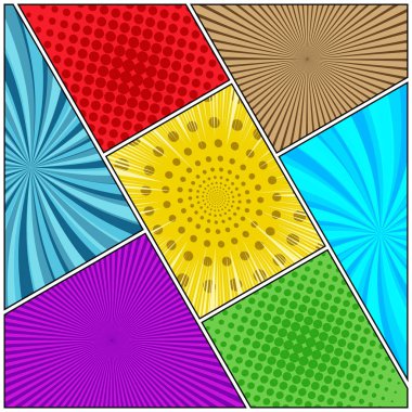 Çizgi roman renkli çapraz arka plan