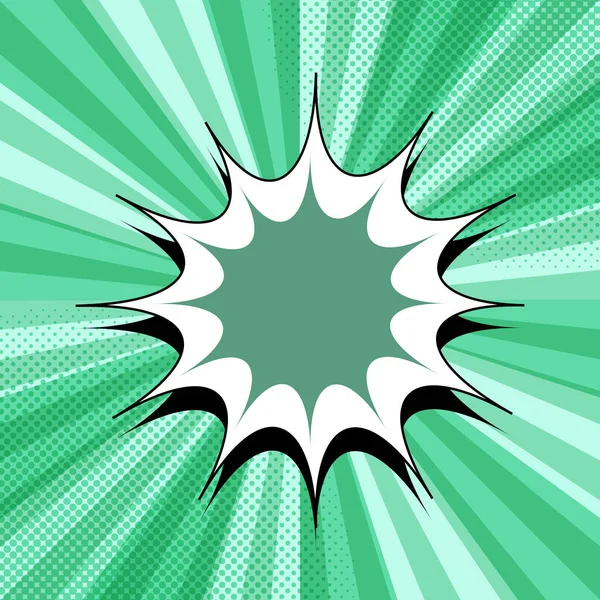 Komiska grön sidbakgrund — Stock vektor