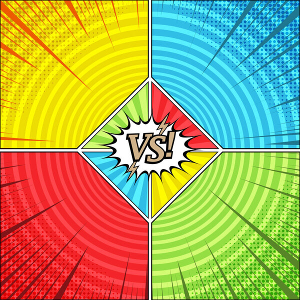 Comic versus bright concept