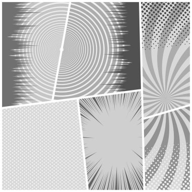 Çizgi roman tek renkli ışık arka plan