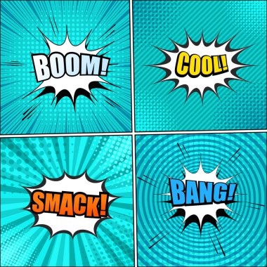 Büyük set turkuaz arka planlar